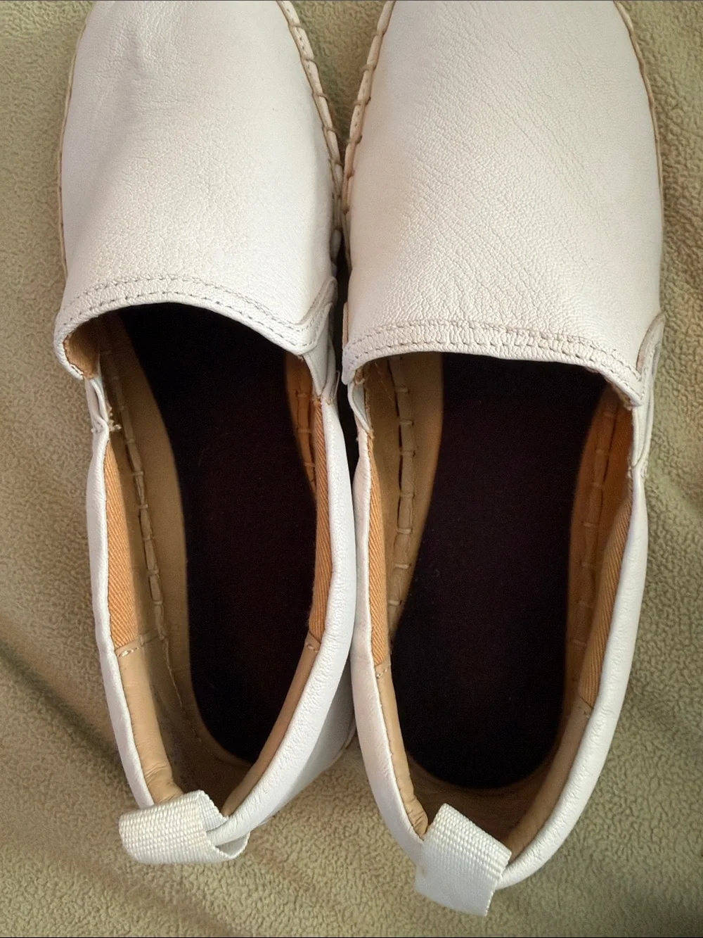 Franco Sarto Women’s White Slip-On Espadrilles